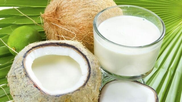 Lait de coco pour cheveux