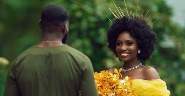 coiffure afro mariage