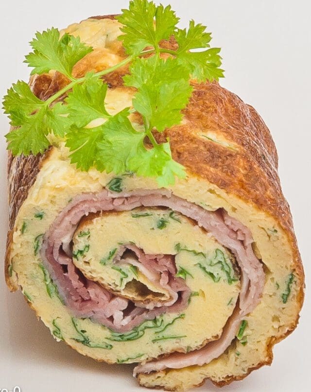 omelette au jambon