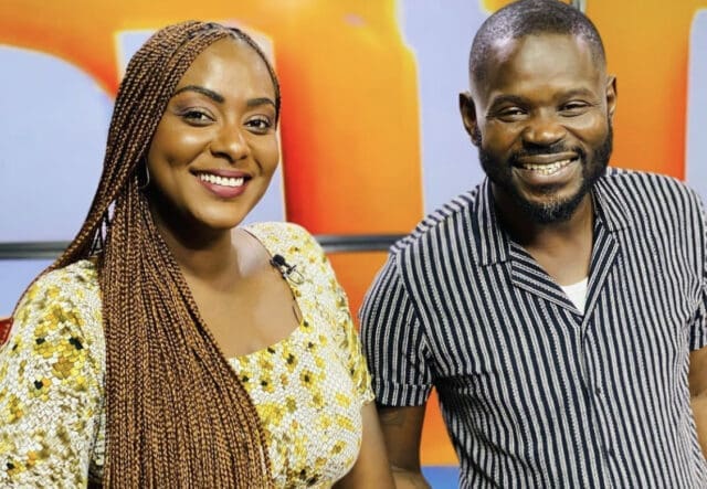 Halima Gadji actrice senegalaise en compagnie de Pape Cheikh Diallo animateur