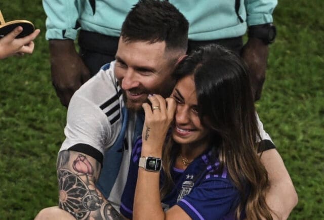 Messi et sa femme Antonela Roccuzzo