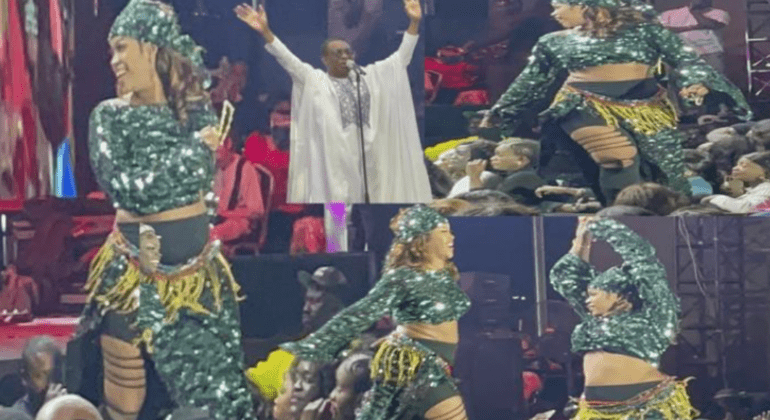 Danse Endiabl L Actrice Soukeyna De La S Rie Emprises Expl Se Le Grand Bal De Youssou Ndour