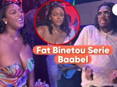 (Vidéo)- P0itrine en l’air, l’actrice Fabinetou très provocante à la soirée de Wally actrice Fabinetou soirée wally Seck