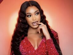 Fatel Sow enflamme la toile dans une somptueuse robe rouge (Photos)